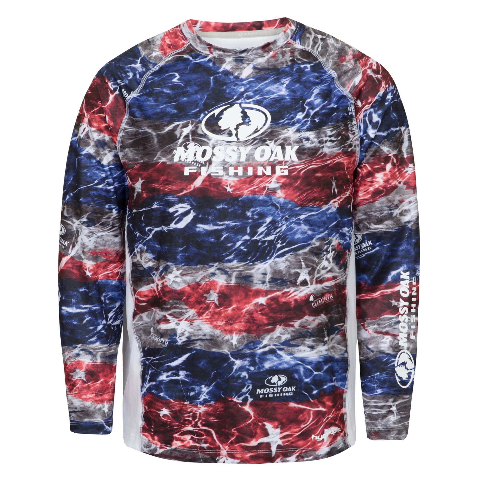 Tidal Breeze Red, White & Blue Long Sleeve Shirt - Image 3