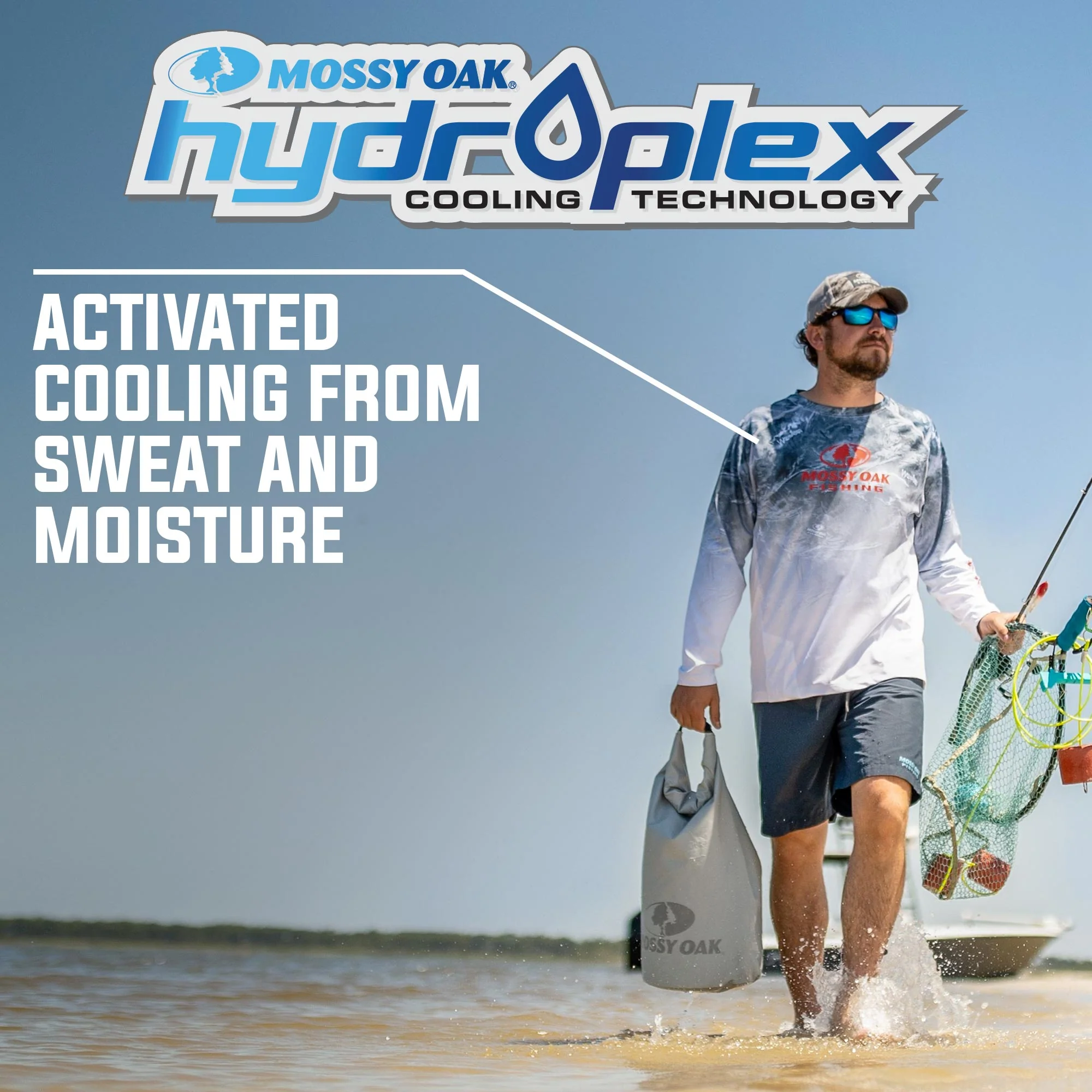 Tidal Breeze Red, White & Blue Long Sleeve Shirt - Image 4