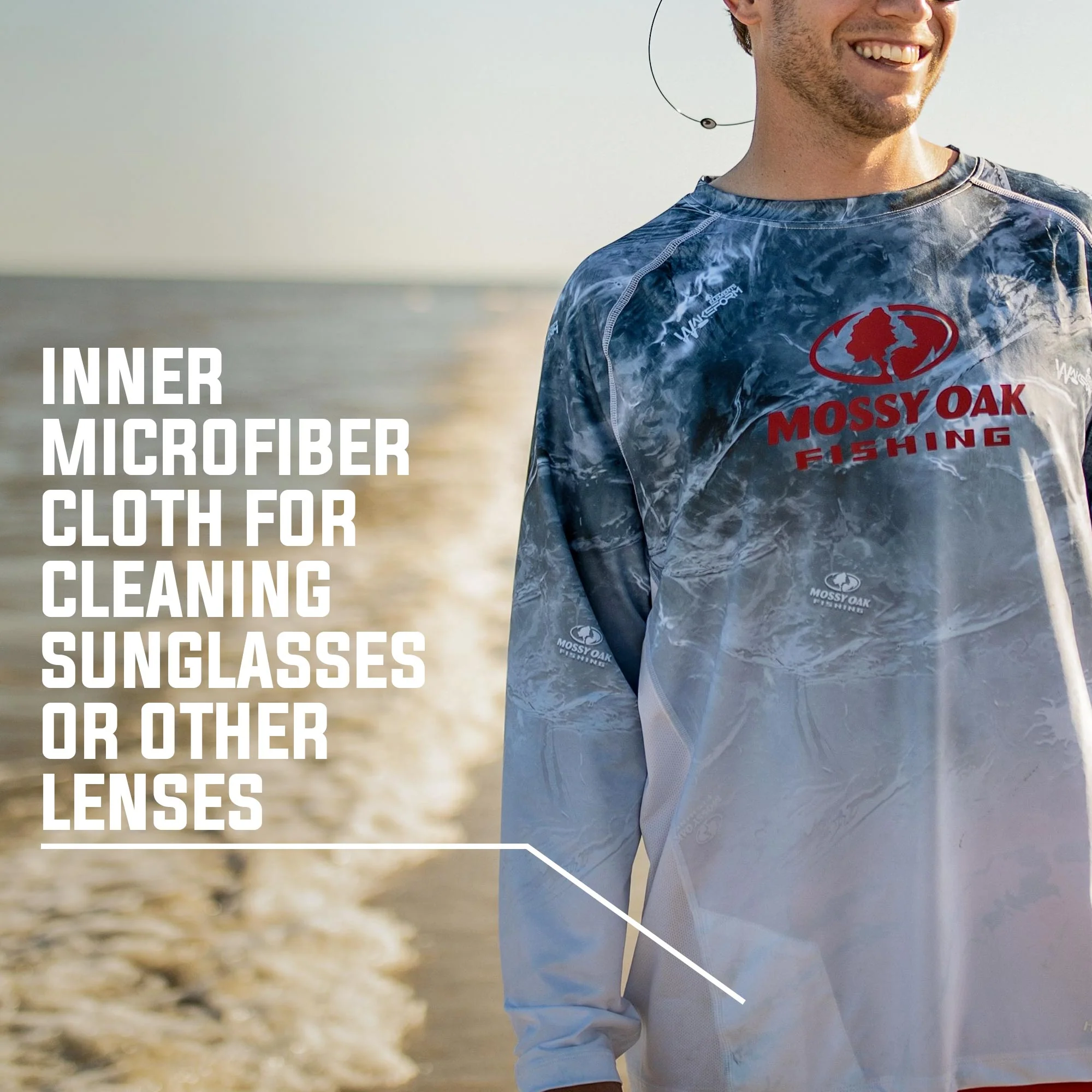 Tidal Breeze Red, White & Blue Long Sleeve Shirt - Image 5