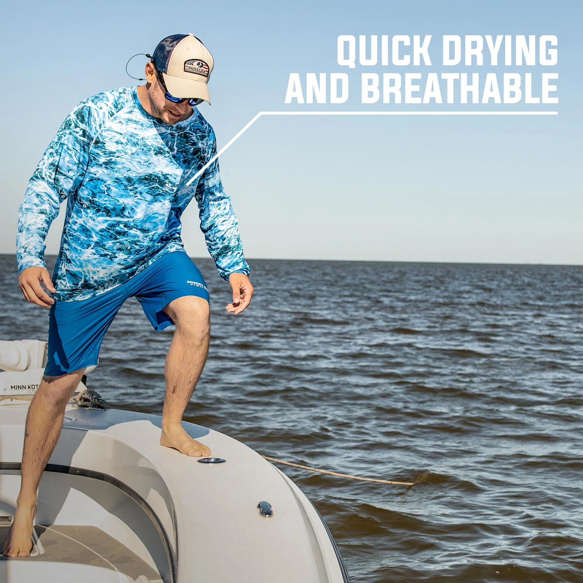 Mossy Oak Shield Long Sleeve Tech Shirt - Image 4