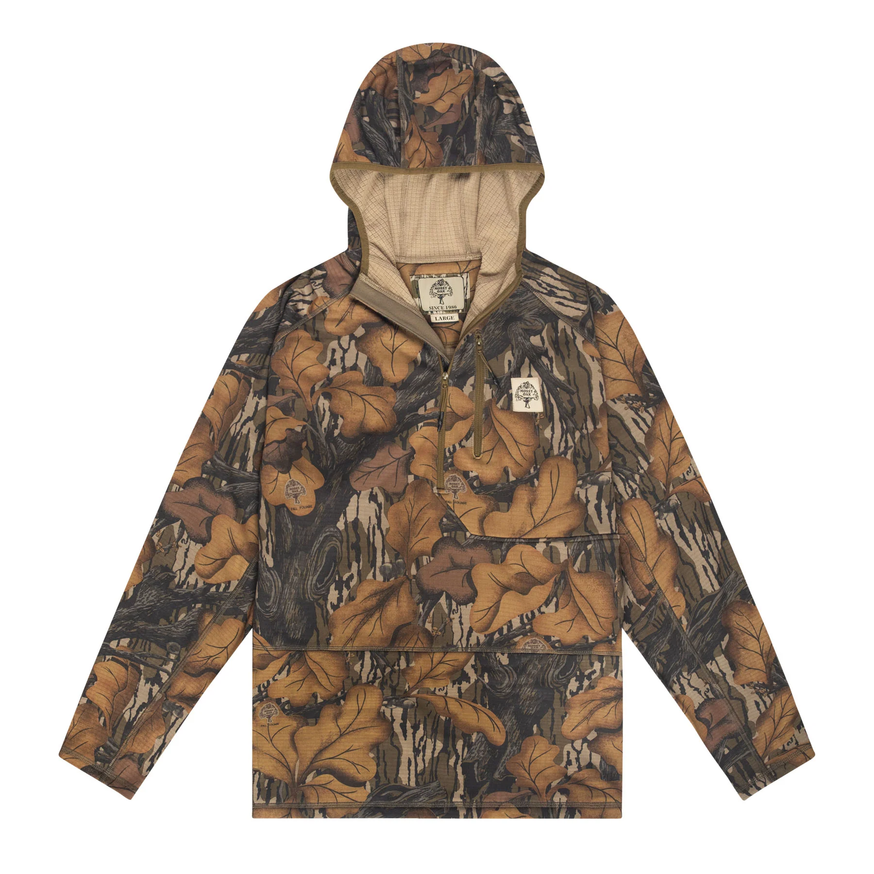 Woodsman Grid Fleece 1/4 Zip Hoodie - Image 10