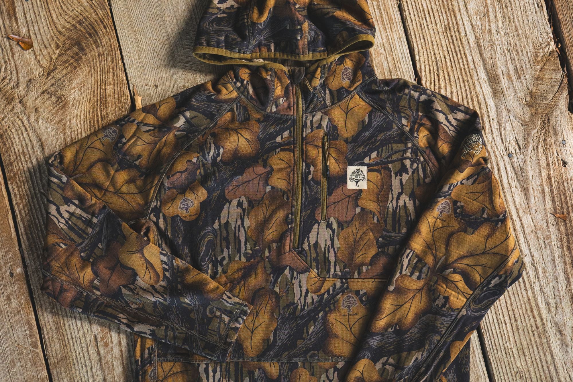 Woodsman Grid Fleece 1/4 Zip Hoodie - Image 18