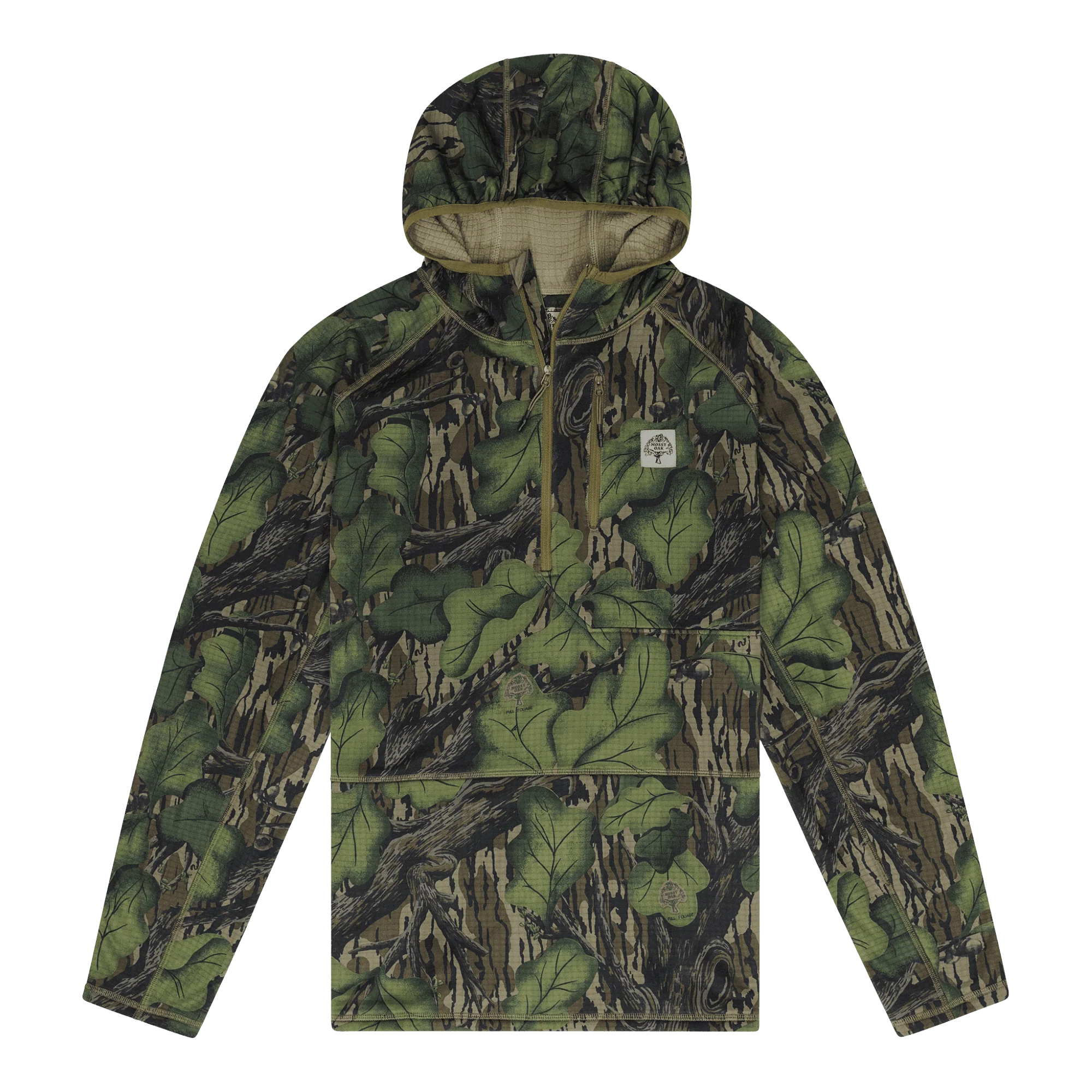 Woodsman Grid Fleece 1/4 Zip Hoodie - Image 7